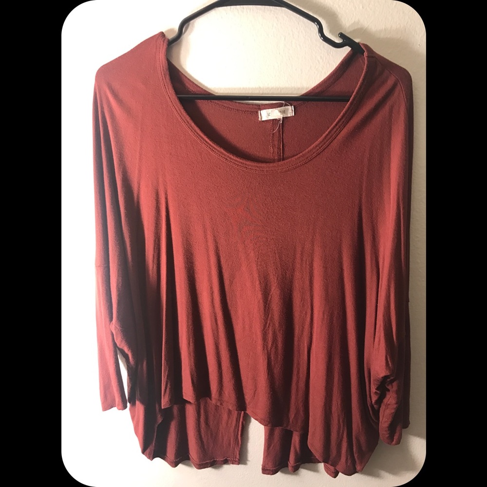 Burnt orange blouse